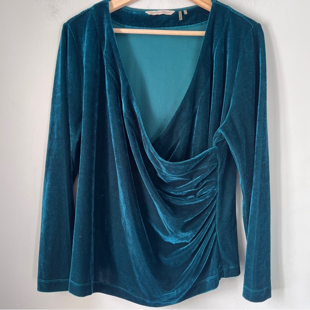 Soft Surroundings Turquoise Blouse